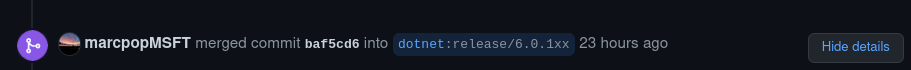 PR merge